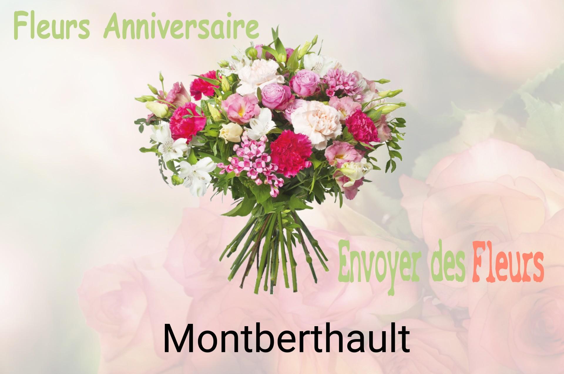 Bouquet de fleurs d’anniversaire livré à Montberthault